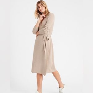 Banana republic Italian wool cashmere wrap dress